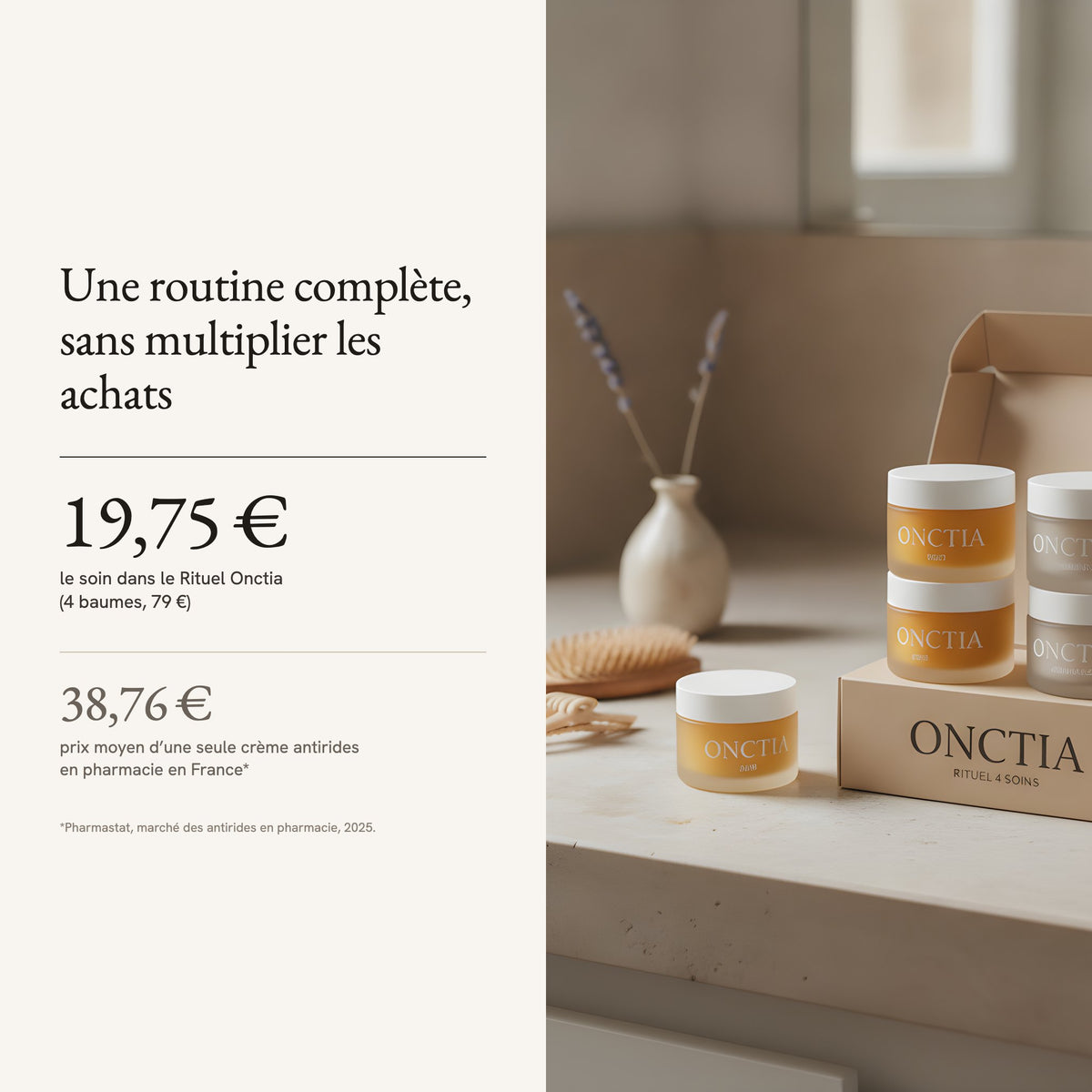 Le Rituel Onctia : 19,75 € le soin