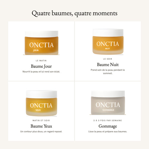 Quatre baumes, quatre moments